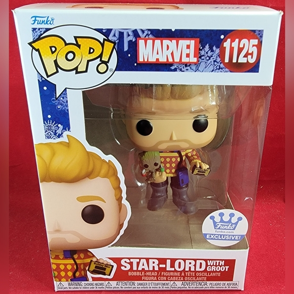 Star-lord with groot funko exclusive # 1125 (nib) - Picture 2 of 7